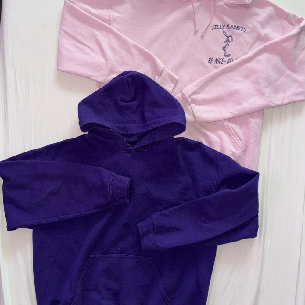 Pink and Purple Hoodies